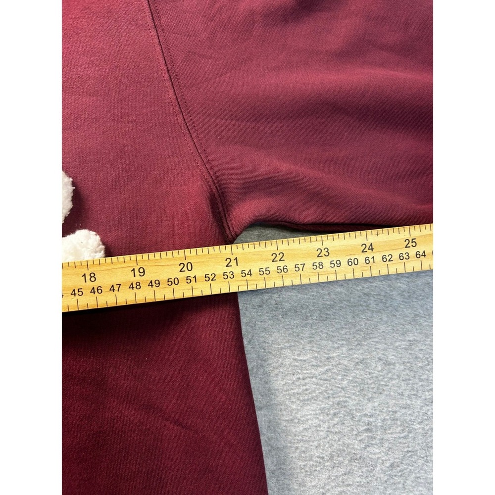 Crewneck Sweatshirt Mens Medium Maroon Chenille Ridge Graphic Pullover Arrive